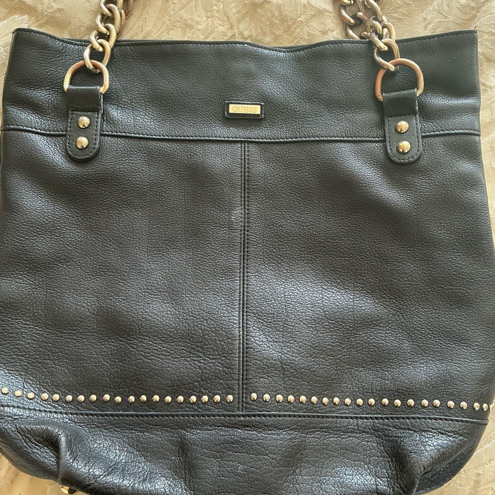 Guess Black Tote Bag.
